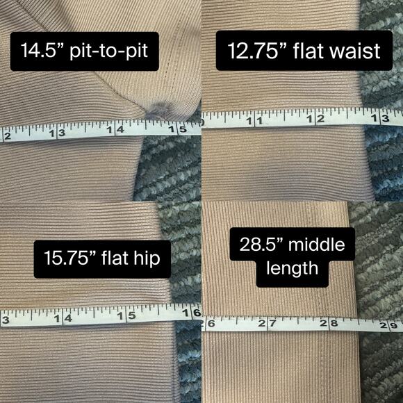 Forever 21 NWT Beige Off-Shoulder Knit Bodycon Bandage Mini Dress Going Out Club - Picture 9 of 9